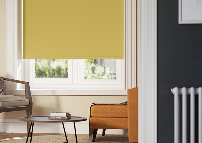 Palermo (Blackout), Mustard - Twist&Fit Roller Blind - Image 5